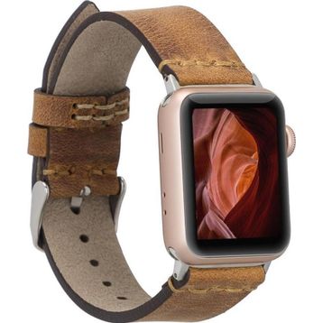Bouletta G19-BA7 Apple Watch 38-40-41 mm Taba Uyumlu Deri Kordon