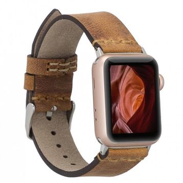 Bouletta G19-BA7 Apple Watch 38-40-41 mm Taba Uyumlu Deri Kordon