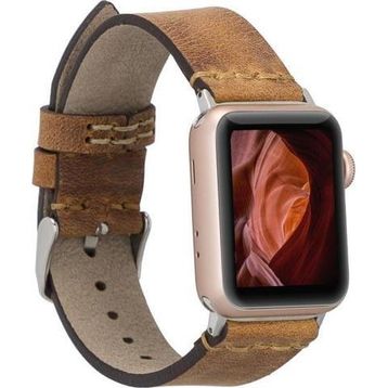 Bouletta G19-BA7 Apple Watch 38-40-41 mm Taba Uyumlu Deri Kordon
