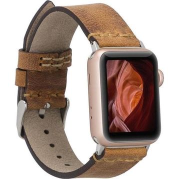 Bouletta G19-BA7 Apple Watch 38-40-41 mm Taba Uyumlu Deri Kordon