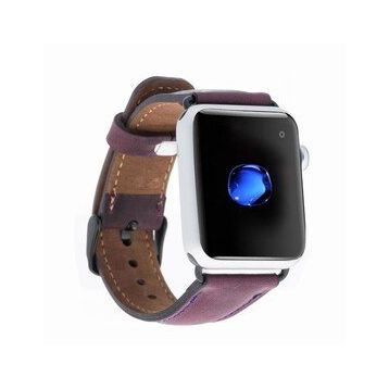 Bouletta G7 38-40-41 mm Mor Apple Watch Uyumlu Deri Kordon