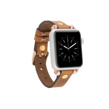 Bouletta GT G19 38-40-41 mm Taba Apple Watch Uyumlu Deri Kordon