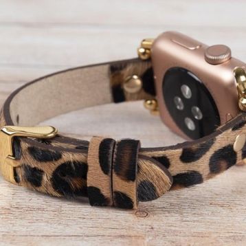 Bouletta GT LEO1N 38-40-41 mm Apple Watch Uyumlu Deri Kordon