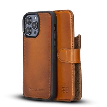 Bouletta MWWN RST2EF Apple iPhone 14 Uyumlu Deri Cüzdanlı Kılıf
