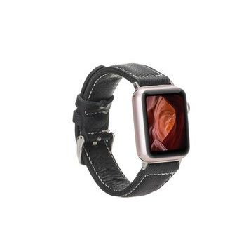 Bouletta NM1-AS1 42-44-45 mm Siyah Apple Watch Uyumlu Deri Kordon