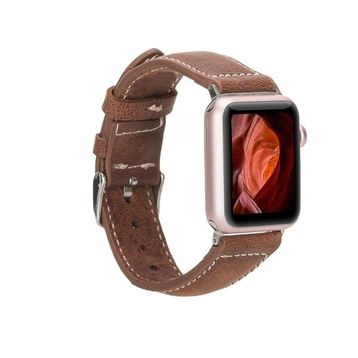 Bouletta NM1-AS2 42-44-45 mm Taba Apple Watch Uyumlu Deri Kordon