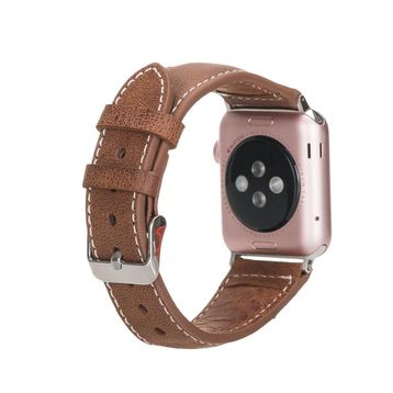 Bouletta NM1-AS2 42-44-45 mm Taba Apple Watch Uyumlu Deri Kordon