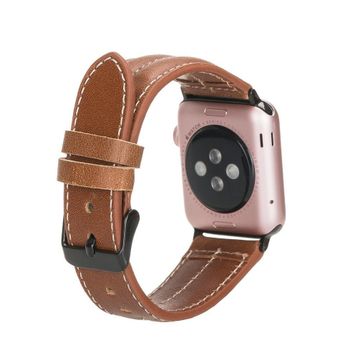 Bouletta NM3-AS2 Apple Watch 42-44-45 mm Taba Uyumlu Deri Kordon