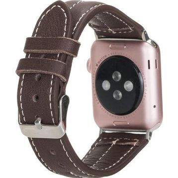 Bouletta NM3-AS3 Apple Watch 42-44-45 mm Kahve Uyumlu Deri Kordon