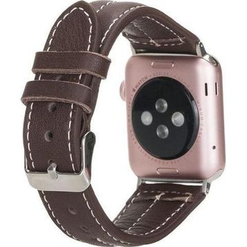 Bouletta NM3-AS3 Apple Watch 42-44-45 mm Kahve Uyumlu Deri Kordon