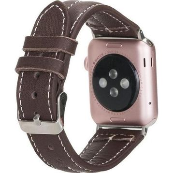 Bouletta NM3-AS3 Apple Watch 42-44-45 mm Kahve Uyumlu Deri Kordon