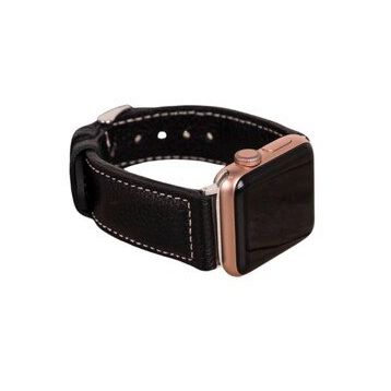 Bouletta NM4-AS1 Siyah Apple Watch 42-44-45 mm Uyumlu Deri Kordon