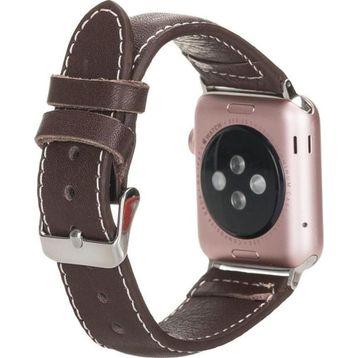 Bouletta NM4-AS4 Apple Watch 42-44-45 mm Kahve Uyumlu Deri Kordon