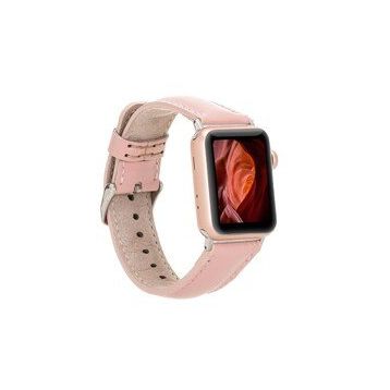 Bouletta NU2 Pembe Apple Watch 42-44-45 mm Uyumlu Deri Kordon