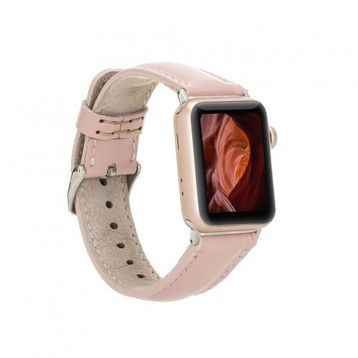 Bouletta NU2 Pembe Apple Watch 42-44-45 mm Uyumlu Deri Kordon