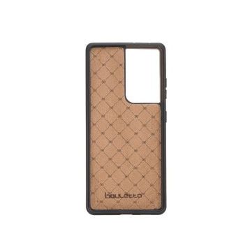 Bouletta NU2 Pembe Samsung Galaxy S21 Ultra Uyumlu Deri Arka Kapak