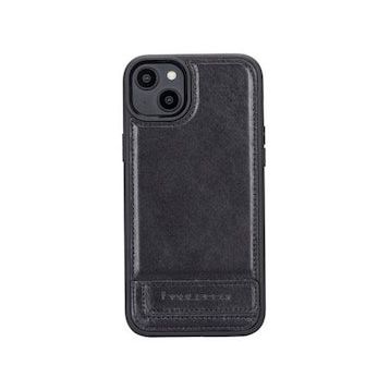 Bouletta RST1 Apple iPhone 14 Plus Deri Standlı Siyah Cep Telefonu Arka Kapak