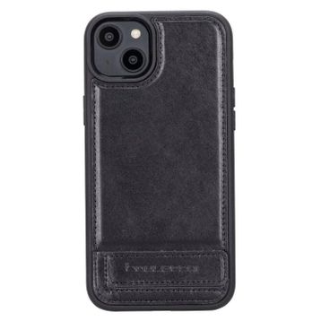 Bouletta RST1 Apple iPhone 14 Plus Deri Standlı Siyah Cep Telefonu Arka Kapak