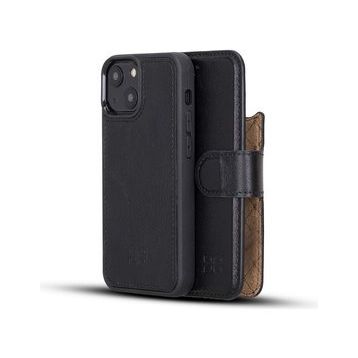 Bouletta RST1 Siyah Apple iPhone 13 Mini Uyumlu Deri Cüzdanlı Kılıf