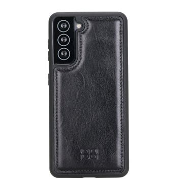Bouletta RST1 Siyah Samsung Galaxy S21 Plus Uyumlu Deri Arka Kapak
