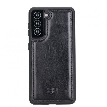 Bouletta RST1 Siyah Samsung Galaxy S21 Uyumlu Deri Arka Kapak