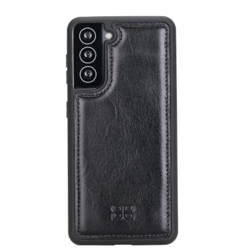 Bouletta RST1 Siyah Samsung Galaxy S21 Uyumlu Deri Arka Kapak
