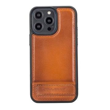 Bouletta RST2EF Apple iPhone 14 Pro Max Deri Standlı Taba Cep Telefonu Arka Kapak