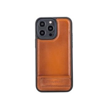 Bouletta RST2EF Apple iPhone 14 Pro Max Deri Standlı Taba Cep Telefonu Arka Kapak