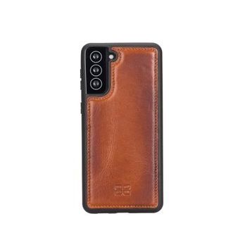 Bouletta RST2EF Taba Samsung Galaxy S21 Uyumlu Deri Arka Kapak