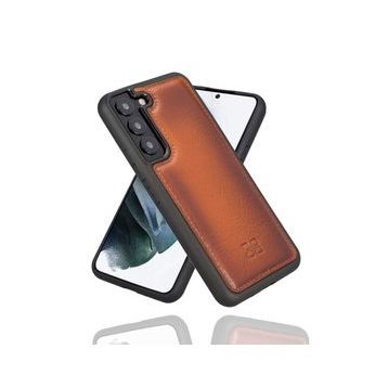 Bouletta RST2EF Taba Samsung Galaxy S22 Plus Uyumlu Deri Arka Kapak