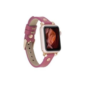 Bouletta RT CP4 38-40-41 mm Fuşya Apple Watch Uyumlu Deri Kordon