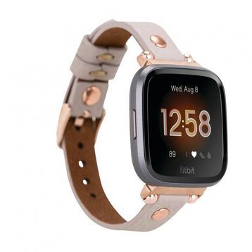 Bouletta RT ERC3 Apple Watch 42-44-45 mm Bej Uyumlu Deri Kordon