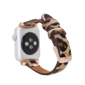 Bouletta RT LEO1N 38-40-41 mm Apple Watch Uyumlu Deri Kordon
