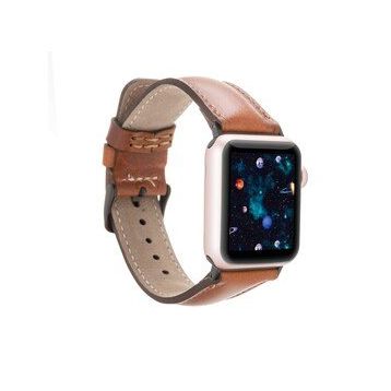 Bouletta RTST2EF 38-40-41 mm Taba Apple Watch Uyumlu Deri Kordon