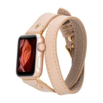 Bouletta Slim DT GT NU1 Apple Watch 42-44-45 mm Uyumlu Deri Kordon