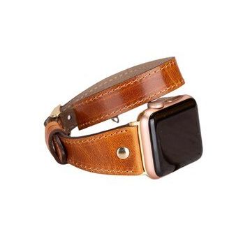 Bouletta Slim DT GT V18 Apple Watch 42-44-45 mm Uyumlu Deri Kordon
