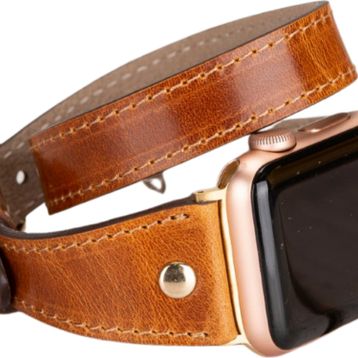 Bouletta Slim DT GT V18 Apple Watch 42-44-45 mm Uyumlu Deri Kordon