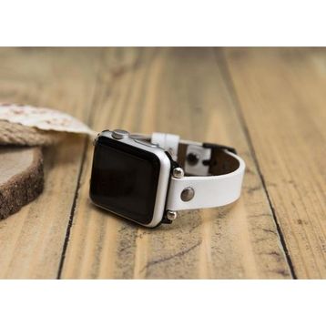 Bouletta ST F3 38-40-41 mm Beyaz Apple Watch Uyumlu Deri Kordon