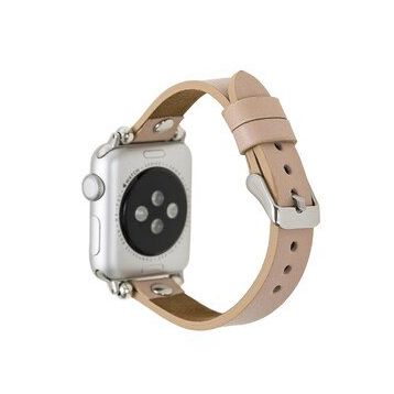 Bouletta ST NU1 38-40-41 mm Pembe Apple Watch Uyumlu Deri Kordon