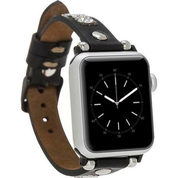 Bouletta ST RST1 38-40-41 mm Taşlı Apple Watch Uyumlu Deri Kordon