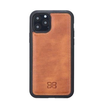 Bouletta TN11 Taba Apple iPhone 11 Pro Uyumlu Deri Arka Kapak