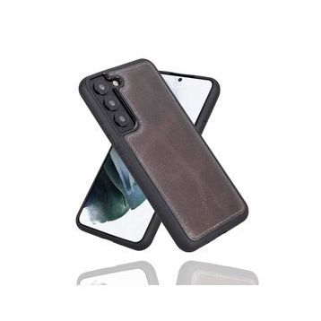 Bouletta TN18EF Gri Samsung Galaxy S22 Plus Uyumlu Deri Arka Kapak