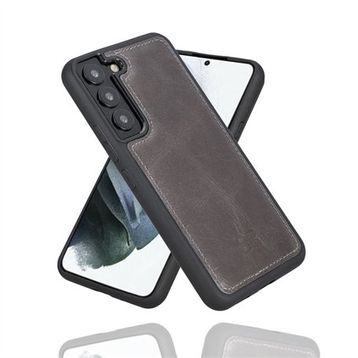 Bouletta TN18EF Gri Samsung Galaxy S22 Plus Uyumlu Deri Arka Kapak