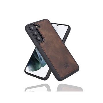 Bouletta TN3 Kahve Samsung Galaxy S22 Plus Uyumlu Deri Arka Kapak