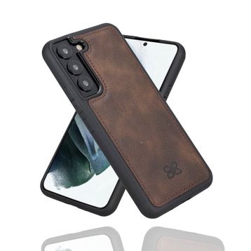 Bouletta TN3 Kahve Samsung Galaxy S22 Plus Uyumlu Deri Arka Kapak