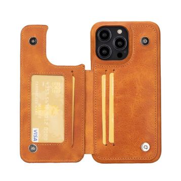 Bouletta UBW TN11 Apple iPhone 14 Pro Max Deri Turuncu Cep Telefonu Kılıfı