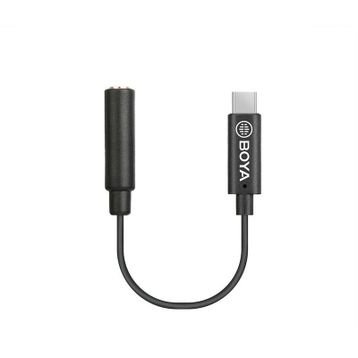 Boya BY-K9 3.5mm TRRS / USB Type-C Mikrofon Adaptörü