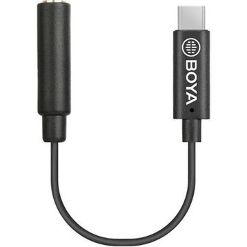 Boya BY-K9 3.5mm TRRS / USB Type-C Mikrofon Adaptörü