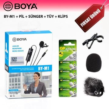 Boya BY-M1 Profesyonel Youtuber Yaka Mikrofonu