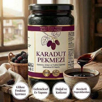 Bozkır Tahin Merkezi 800 gr Karadut Pekmezi